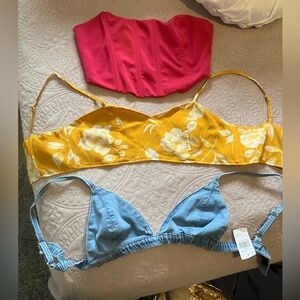 Bralette bundle!!! 3 different type of tops. All size medium